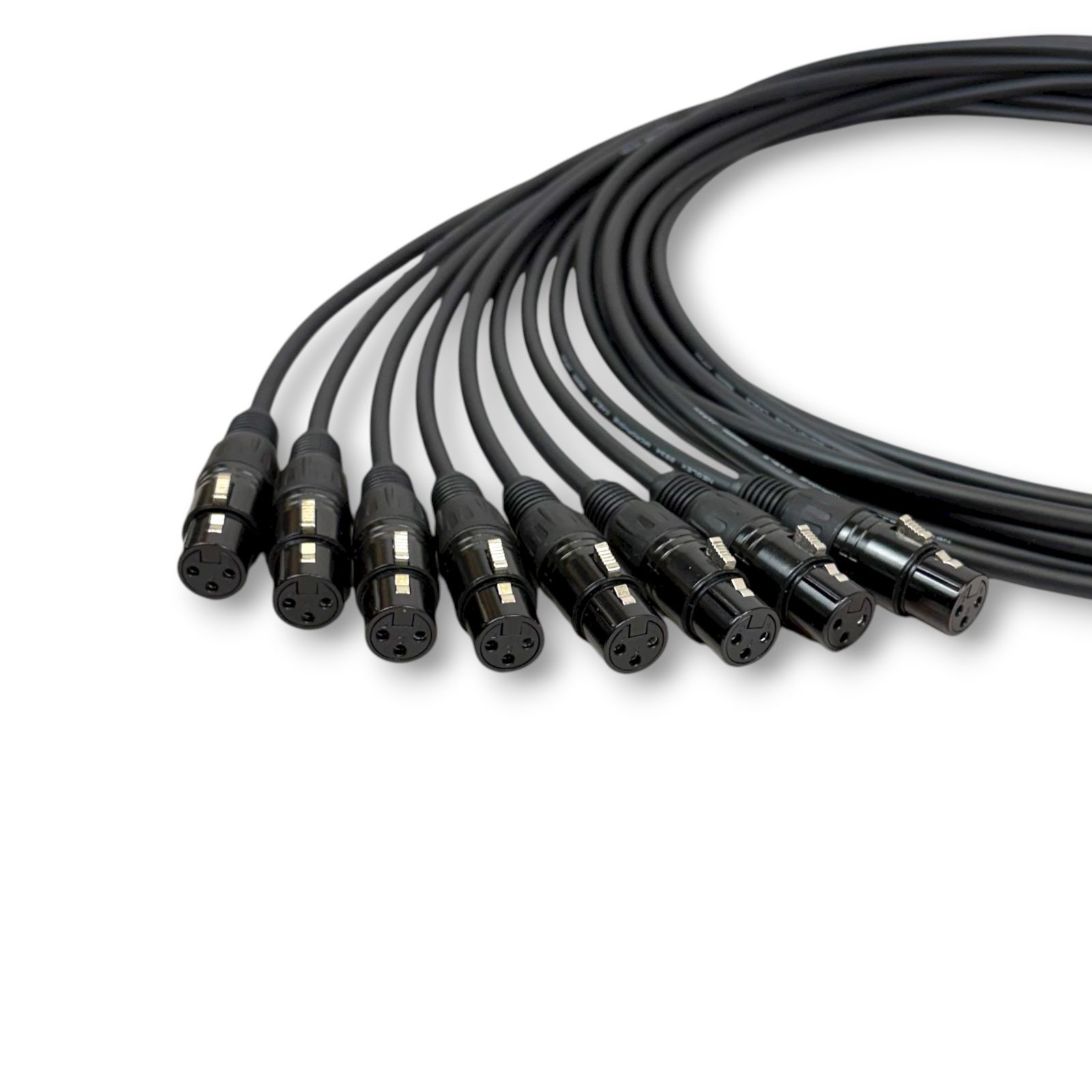 マイクケーブル 2m 8本セット【mogami2549/xlrオス-xlrメス】 MOGAMI 2549 赤白ペア XLRマイクケーブル