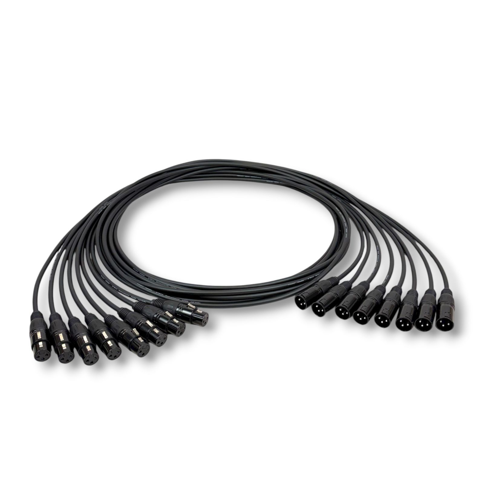 MOGAMI 2534 BLACK XLR マイクケーブル 2 m 8本セット