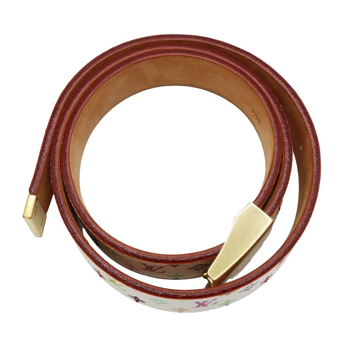 美品✨ Louis Vuitton マルチカラー ベルト 箱付き 70～80cm LOUIS VUITTON ルイヴィトン M9270U サンチュール キャレ マルチカラー