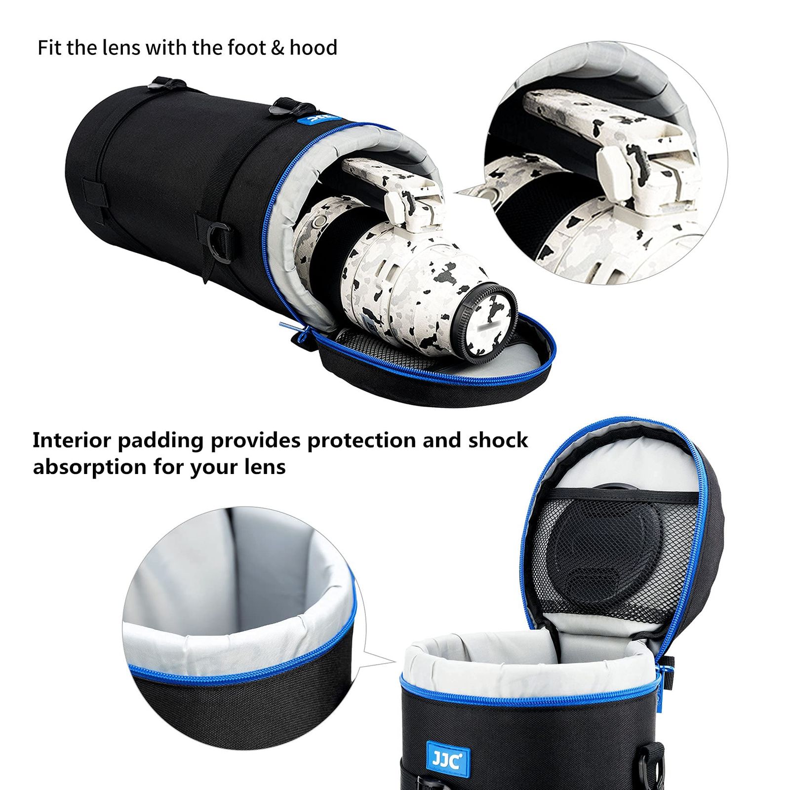  特大厚手カメラレンズケースバッグ Canon RF 200 800 mm F 6 3 9 IS Nikon 180 600 3用 Sony ズーム 逆レンズフード テレコンバーテ付き 5 x 14 5イン XXXXXL その他 カメラ