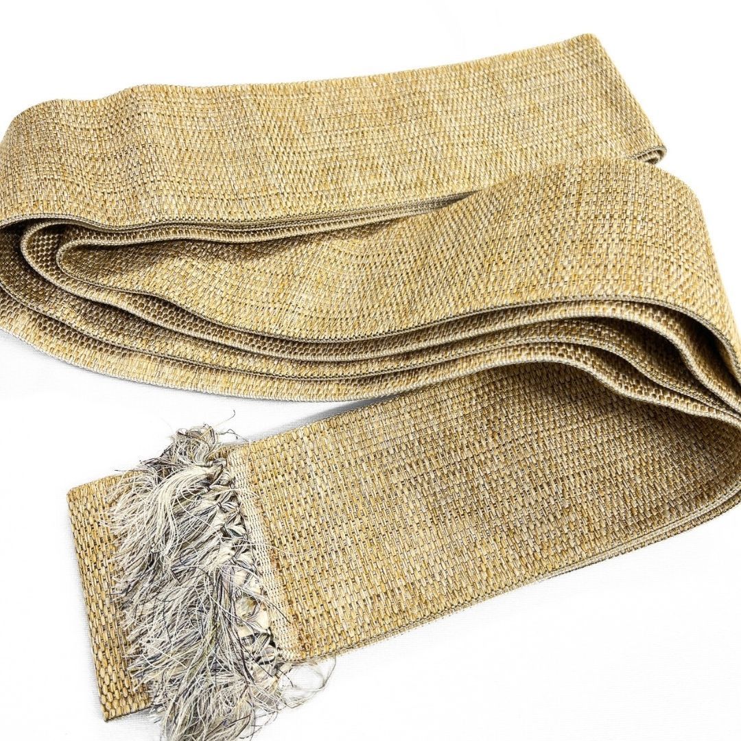 角帯 本場筑前博多織 ベージュカラー 着物 114 b p ms