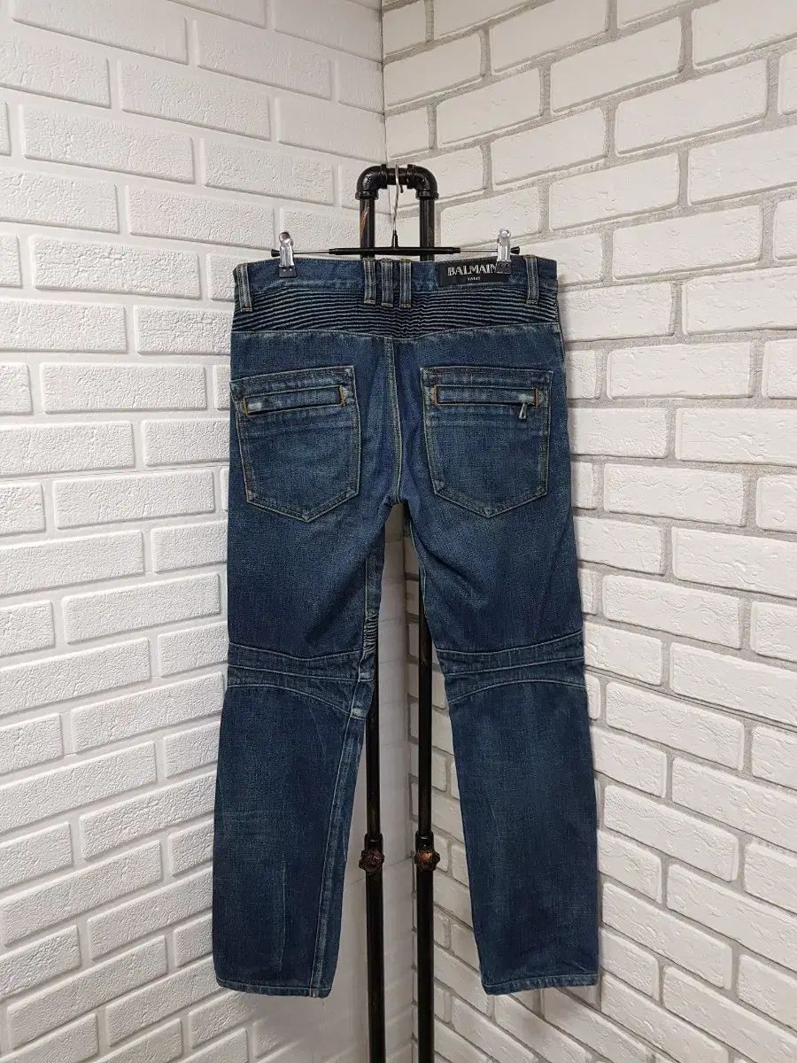 남28/正規品 BALMAIN バルマン インディゴ バイカーデニム - メルカリ