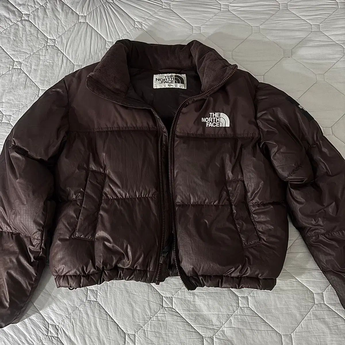 W) THE NORTH FACE ザノースフェイス ホワイト ラベル ノベルティ