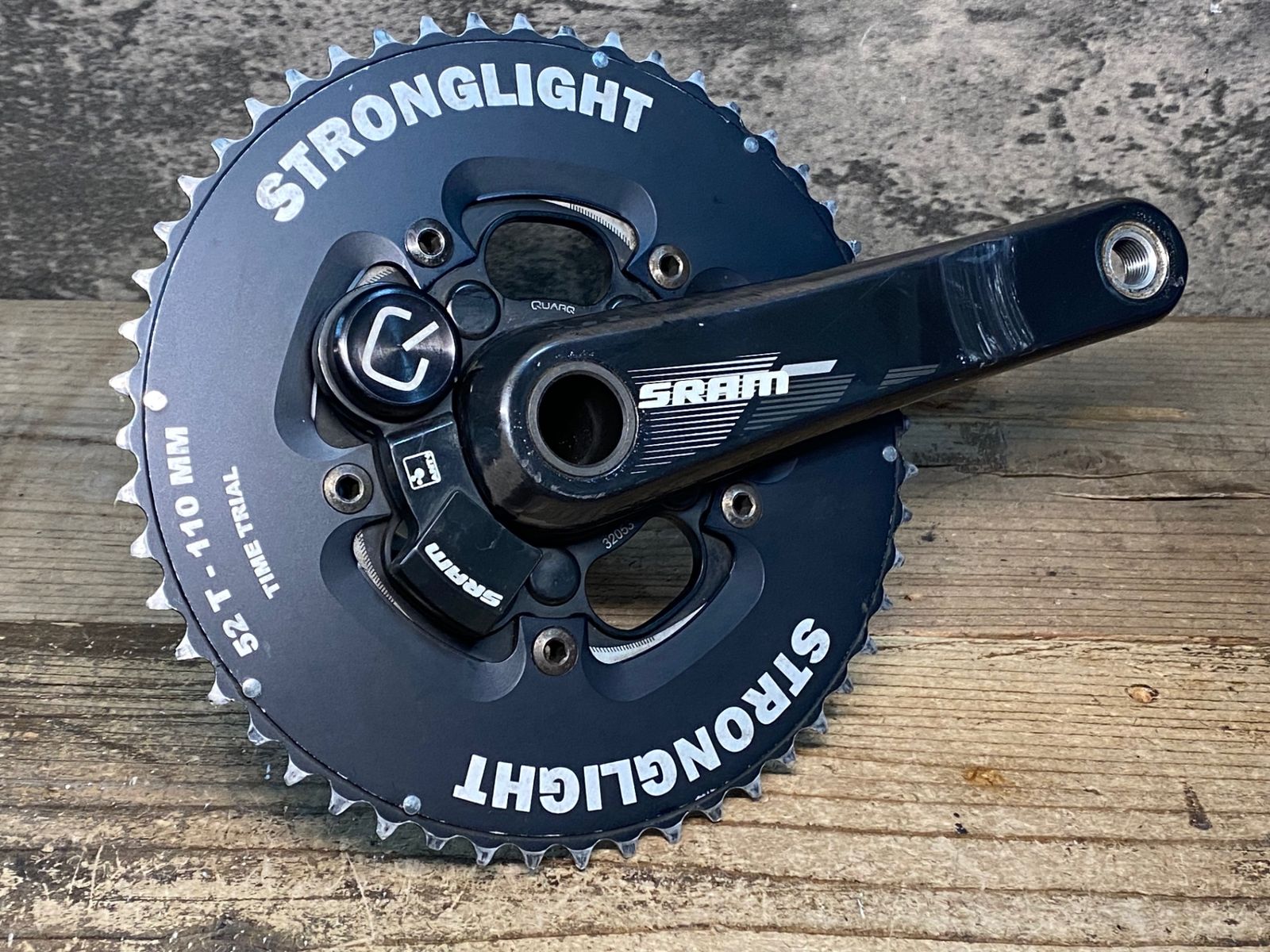 JG 552 スラム SRAM RED 22 クランクセット QUARQ パワーメーター付き 170 mm 52 36 T 11 S GXP STRONGLIGHTチェーンリング 接続未 のため