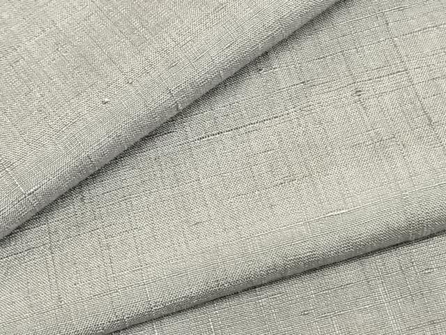 平和屋着物▽男性 本場結城紬 重要無形文化財 単衣 色無地 薄梅鼠色 正絹 fy