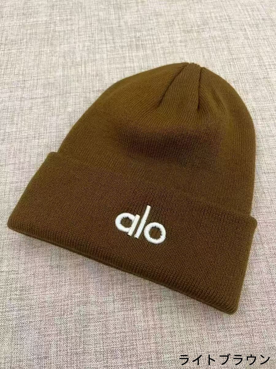 aloブラックのニット帽です - メルカリ