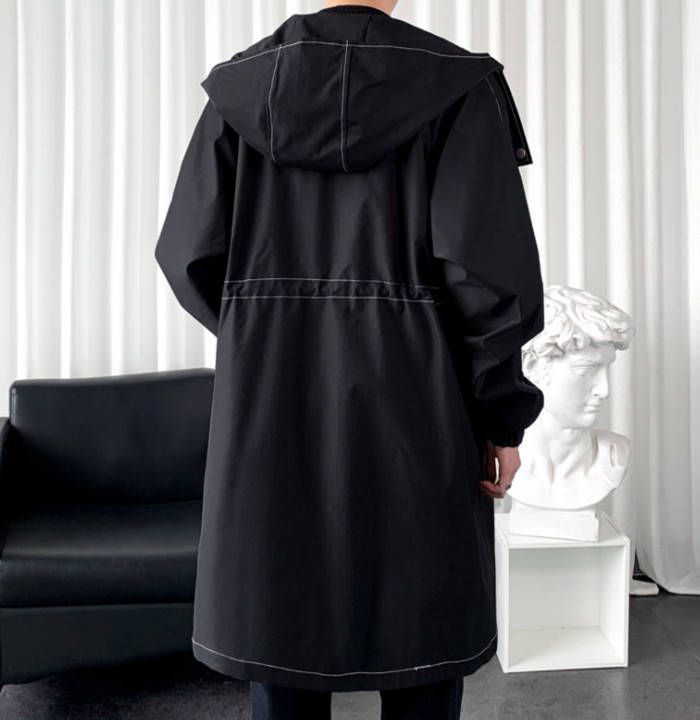  カジュアルコート スプリングコート メンズコート 無地 ミドル丈コート フード付きコート ゆったり トレンチコート ワークコート 秋冬 コート ジャケット ファッション