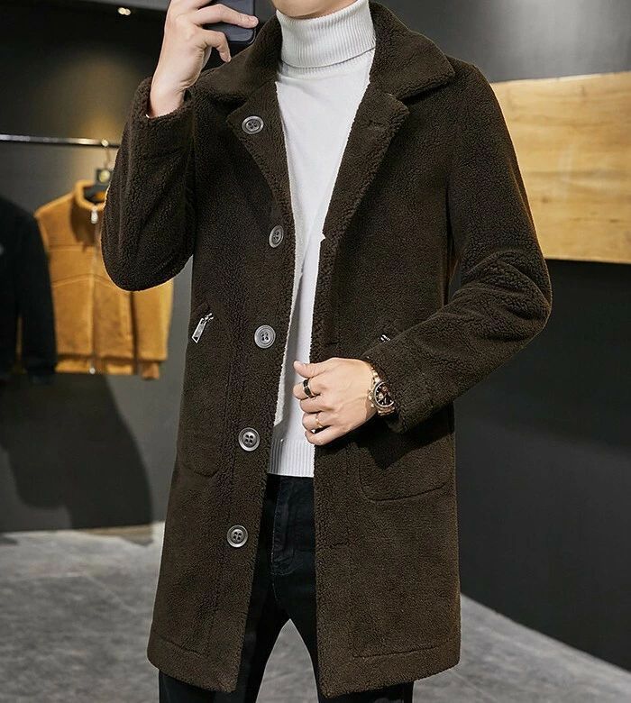  フリース コート 裏ボア ミドル丈コート メンズコート 両面着れる ムートンコート 厚地 カジュアルコート 暖かい レザーコート 防寒 保温 コート ジャケット ファッション