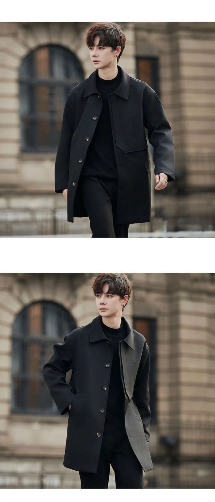 ミドル丈コート トレンチコート