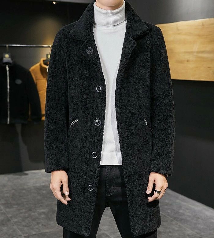 フリース コート 裏ボア ミドル丈コート メンズコート 両面着れる ムートンコート 厚地 カジュアルコート 暖かい レザーコート 防寒 保温