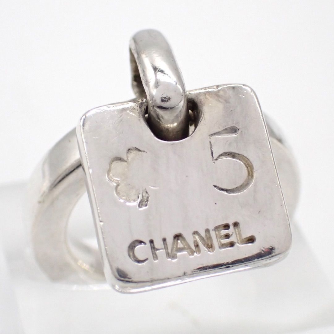 正規品CHANELシルバースウィングリング シャネル CHANEL リング 指輪 クローバー No.5 カメリア 925 10号