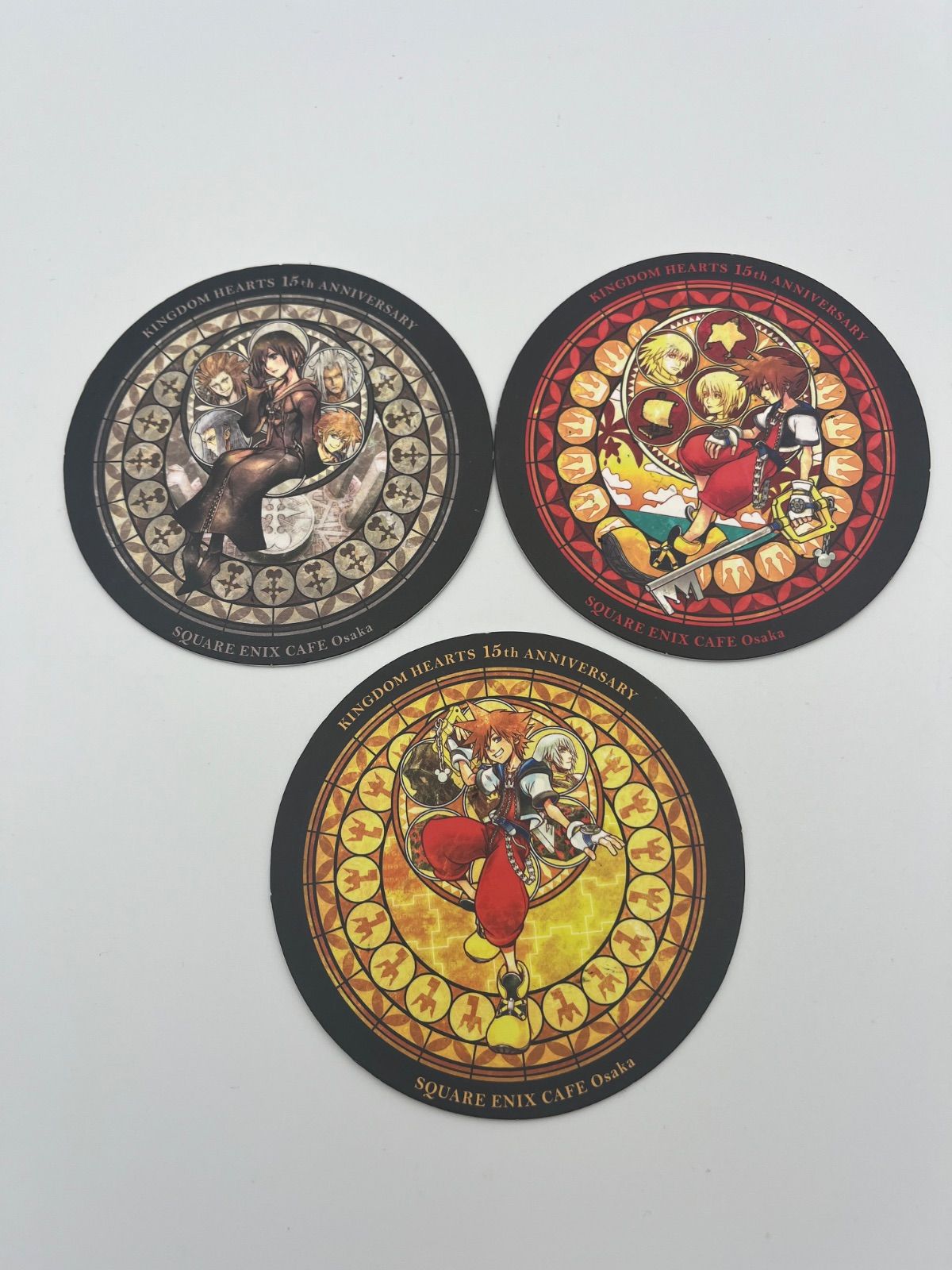 KINGDOM HEARTS 15周年記念コラボカフェ コースター 3枚セット - メルカリ