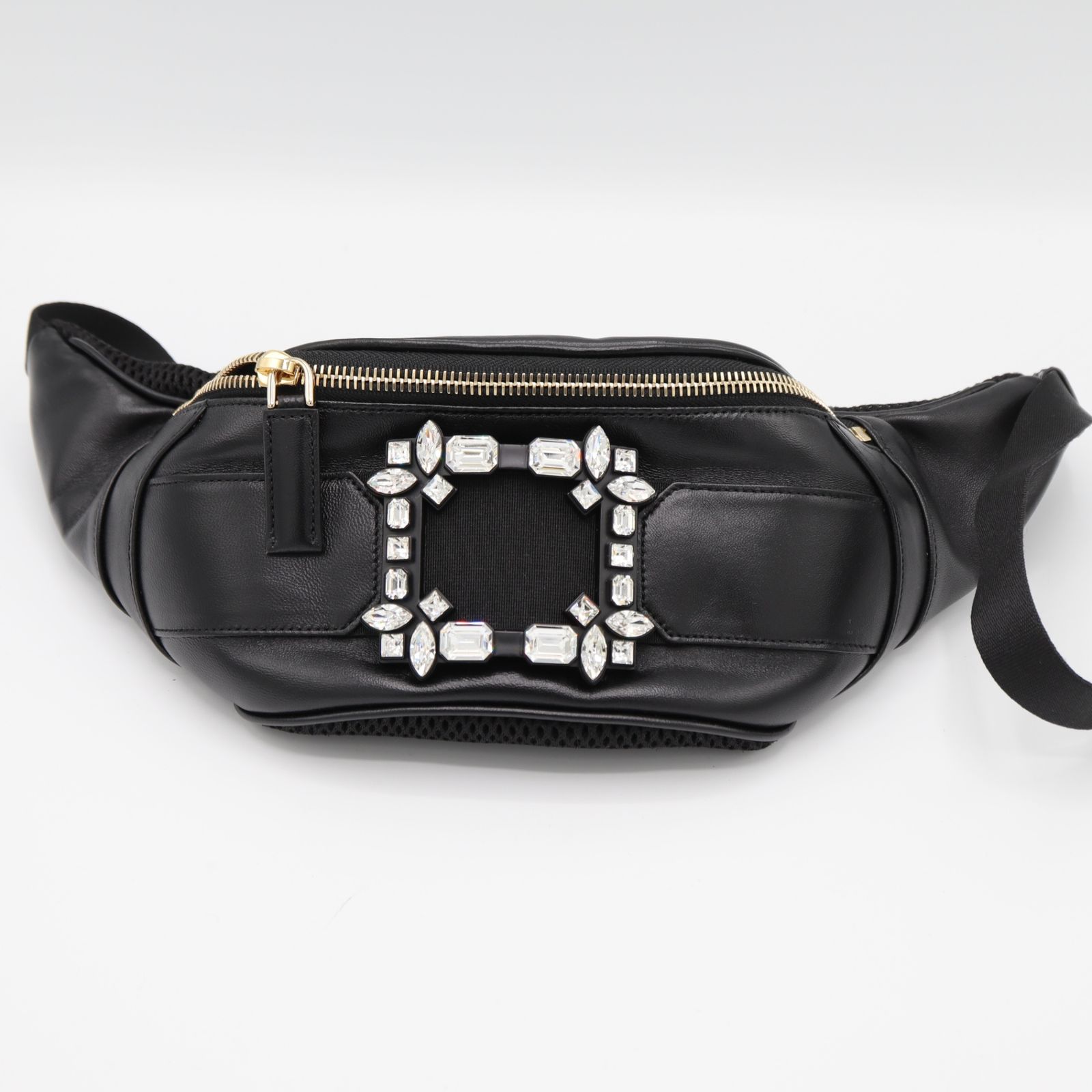 ROGER VIVIER ロジェヴィヴィエ ウエストポーチ ラインストーン ブラック 鞄 M 4415