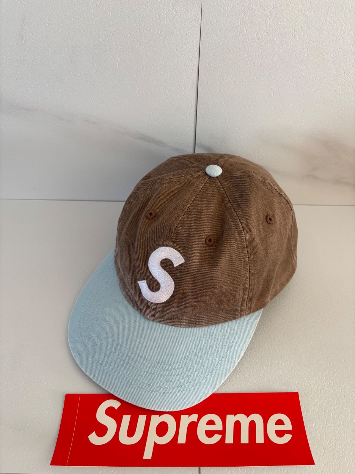 Supreme Pigment Coated 2-Tone S Logo cap