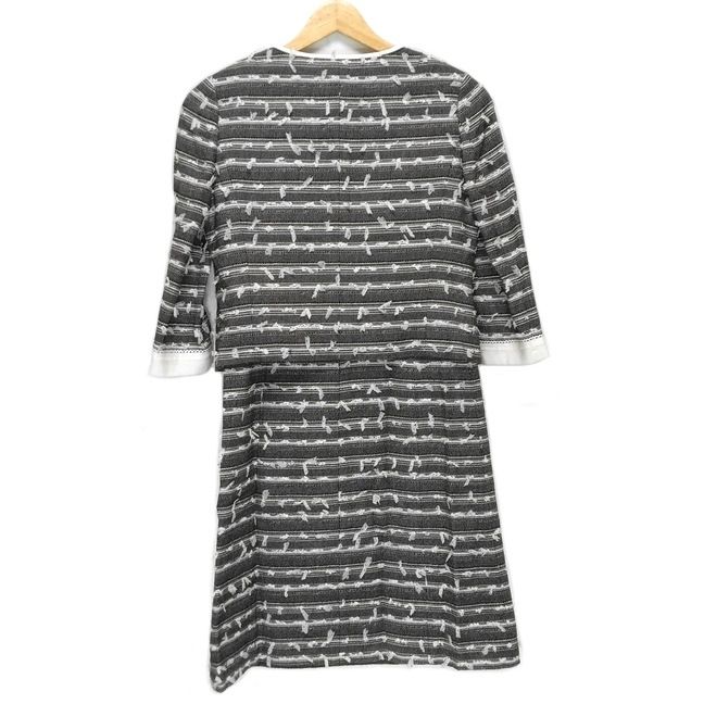 HARRODS ハロッズ ワンピースセットアップ レディース - 白×グレー