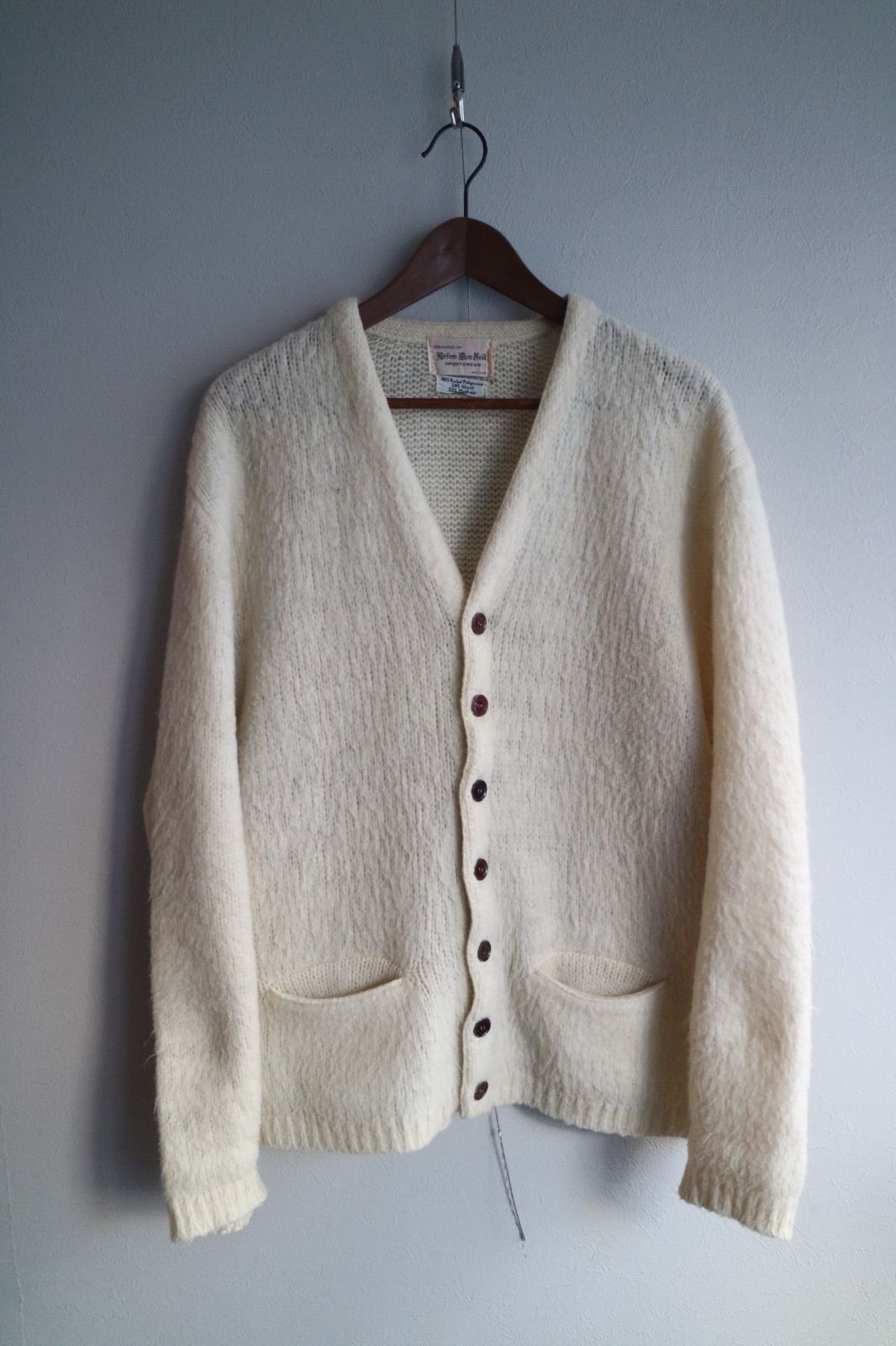 60s Vintage Brian MacNeil Mohair Cardigan モヘアカーディガン