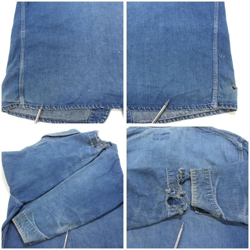 70s vintage OSHKOSH デニム カバーオール メンズ XL~サイズ相当