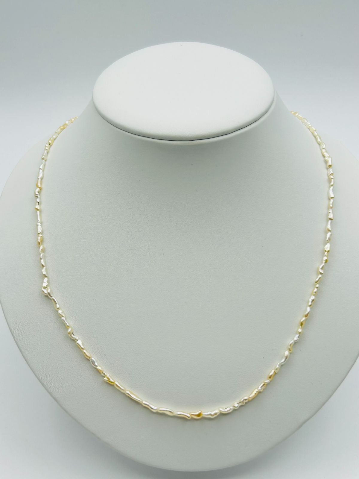 アコヤ パール 真珠 ケシ ネックレス ベビーパール SV シルバー 2.0mm