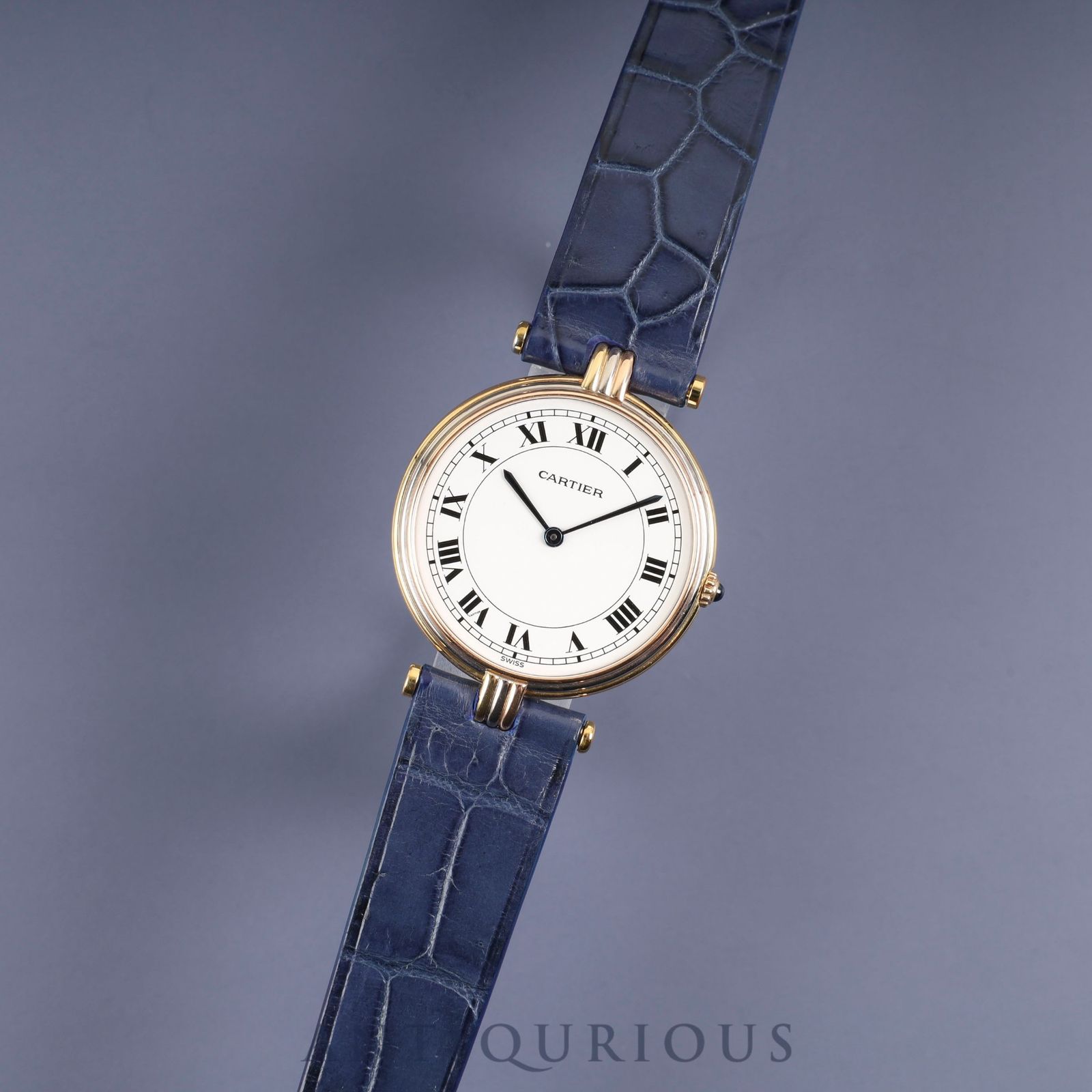 カルティエ ヴァンドーム VLC LM 881003 クォーツ Cal.81 18K 革 純正