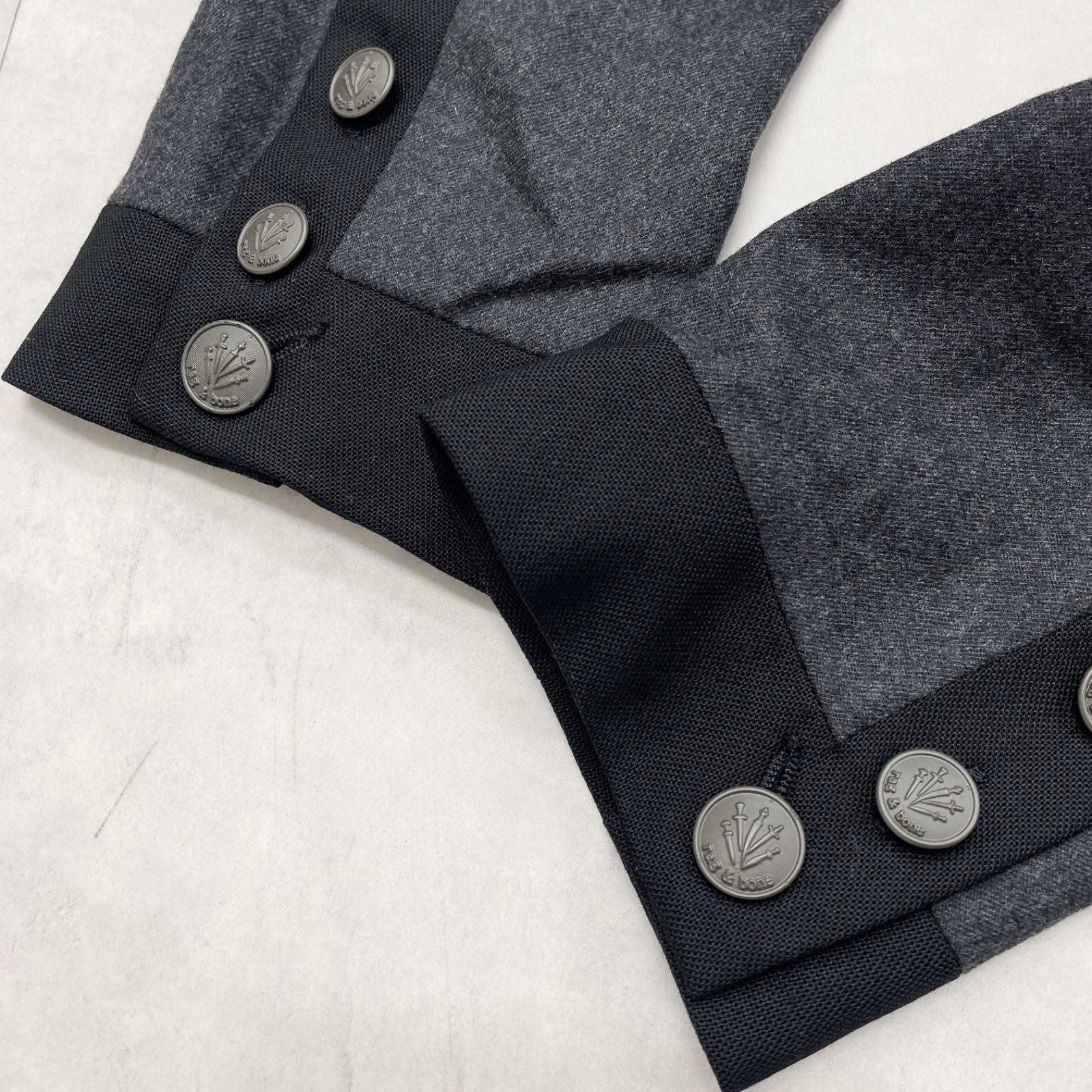 rag&bone ラグアンドボーン タキシード 黒ジャケット size2 M rag&amp 