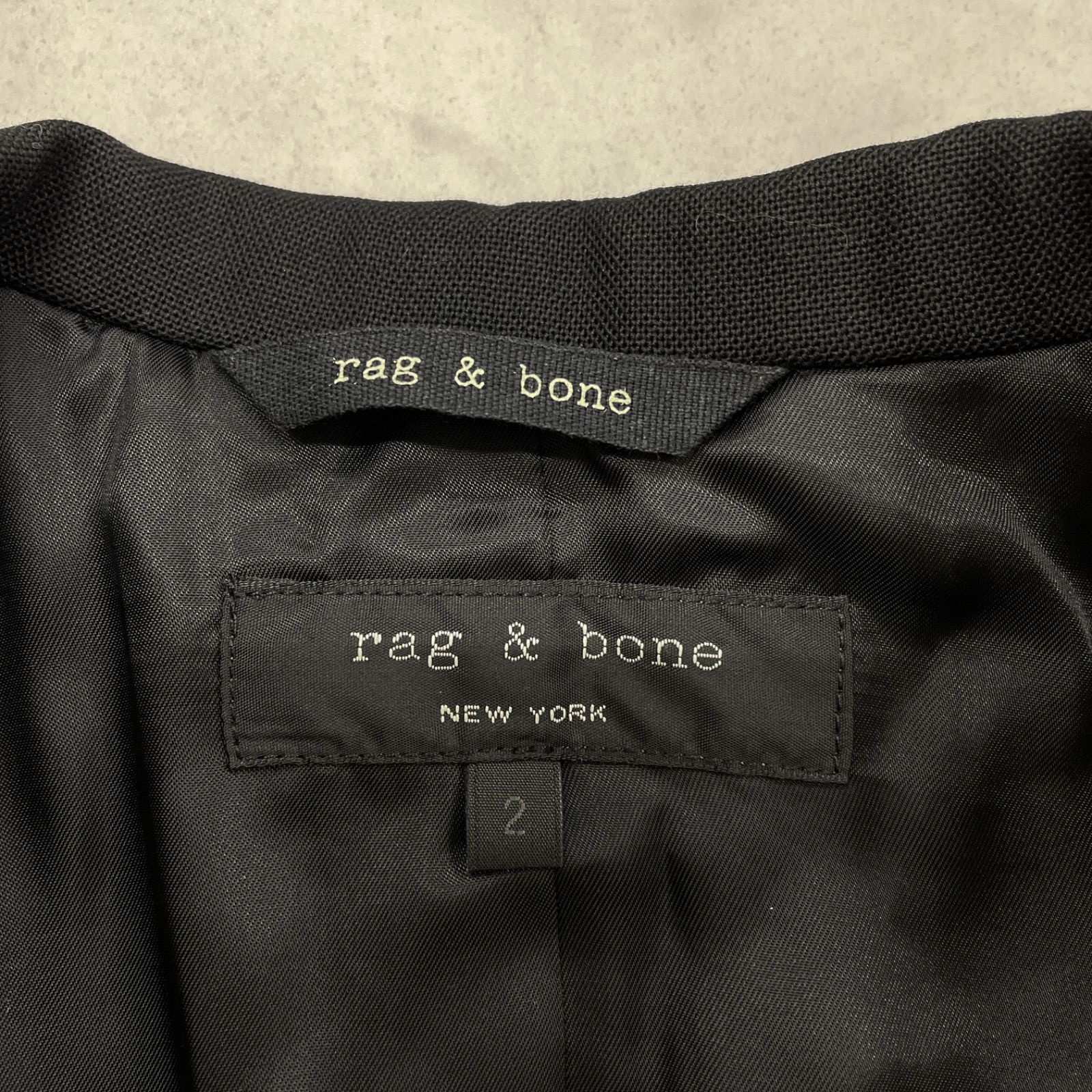 rag&bone ラグアンドボーン タキシード 黒ジャケット size2 M 