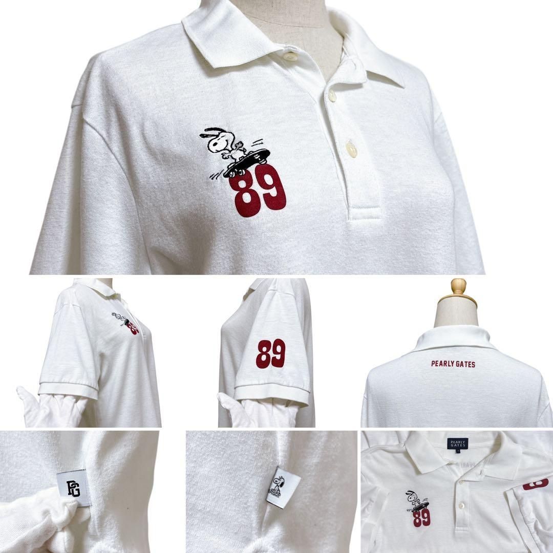 パーリーゲイツ【7】ポロシャツ ゴルフ スヌーピー ユニセックス 激