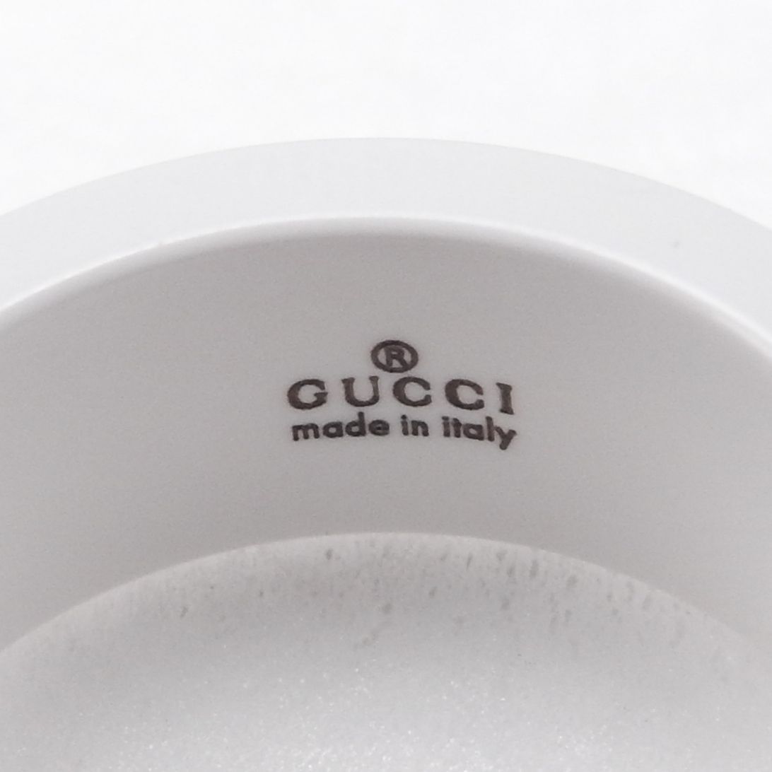 Gucci】グッチ アイコンリング GGリング セラミック ホワイト