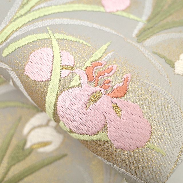 新古品】 袋帯 フォーマル 未使用 唐織 正絹 京都 西陣 かみ山 花詩集