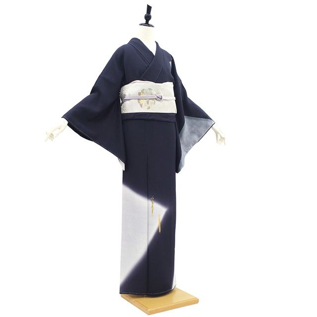 新古品】 訪問着 着物 未使用 フォーマル 正絹 袷 手刺繍 金彩加工 手