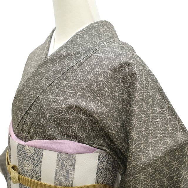 新古品】 本場大島紬 訪問着 着物 未使用 正絹 大島紬 染大島 袷 手