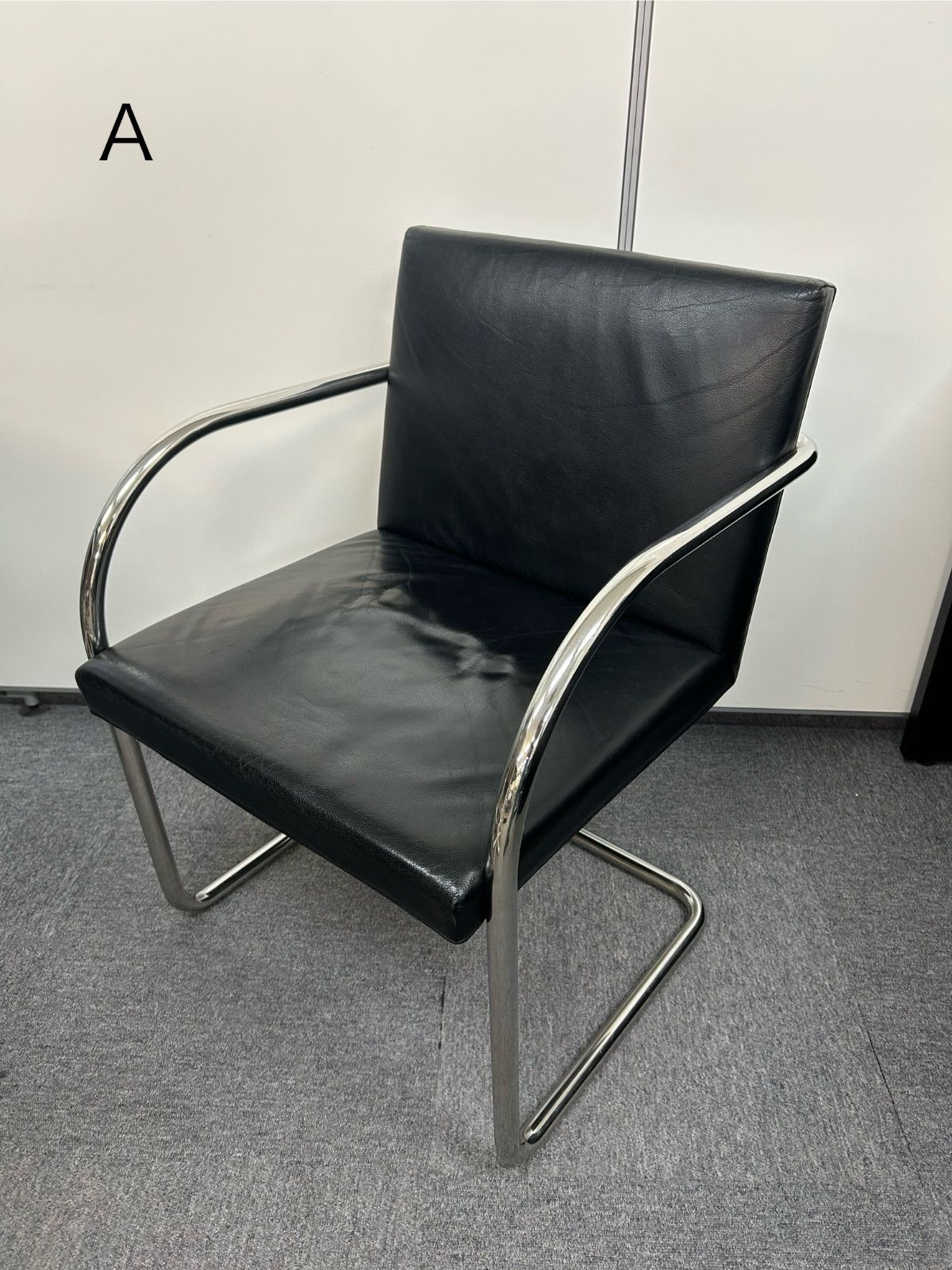 JAPAN ノール knoll チェア一（1脚） knoll ノール 名作 ブルーノ チューブラーチェア 椅子 総本革 モダン