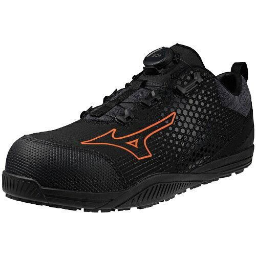 ミズノ プロテクティブスニーカー オールマイティ TD R 2 51 L BOA ブラックXオレンジ 25 0 7217
