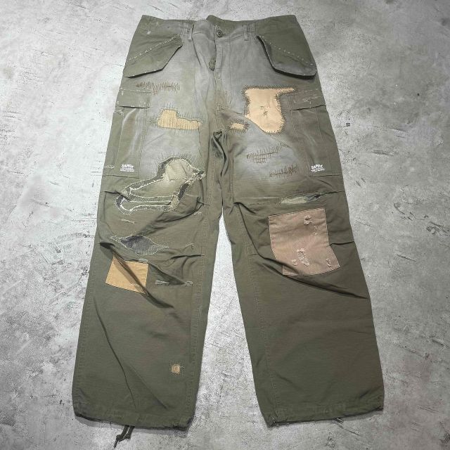 SAPEur M-65 RE:MAKE CARGO PANTS XLサイズ サプール ヴィンテージ加工