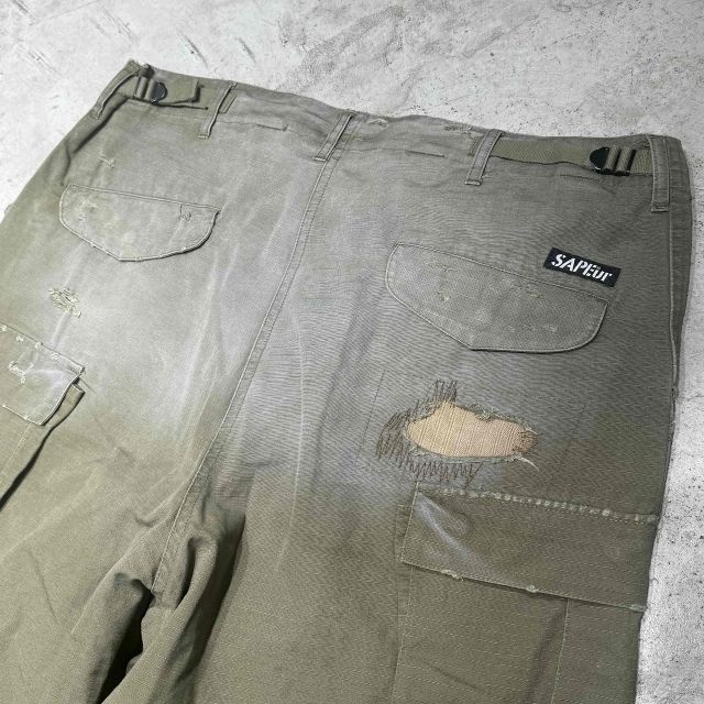 SAPEur M-65 RE:MAKE CARGO PANTS XLサイズ サプール ヴィンテージ加工