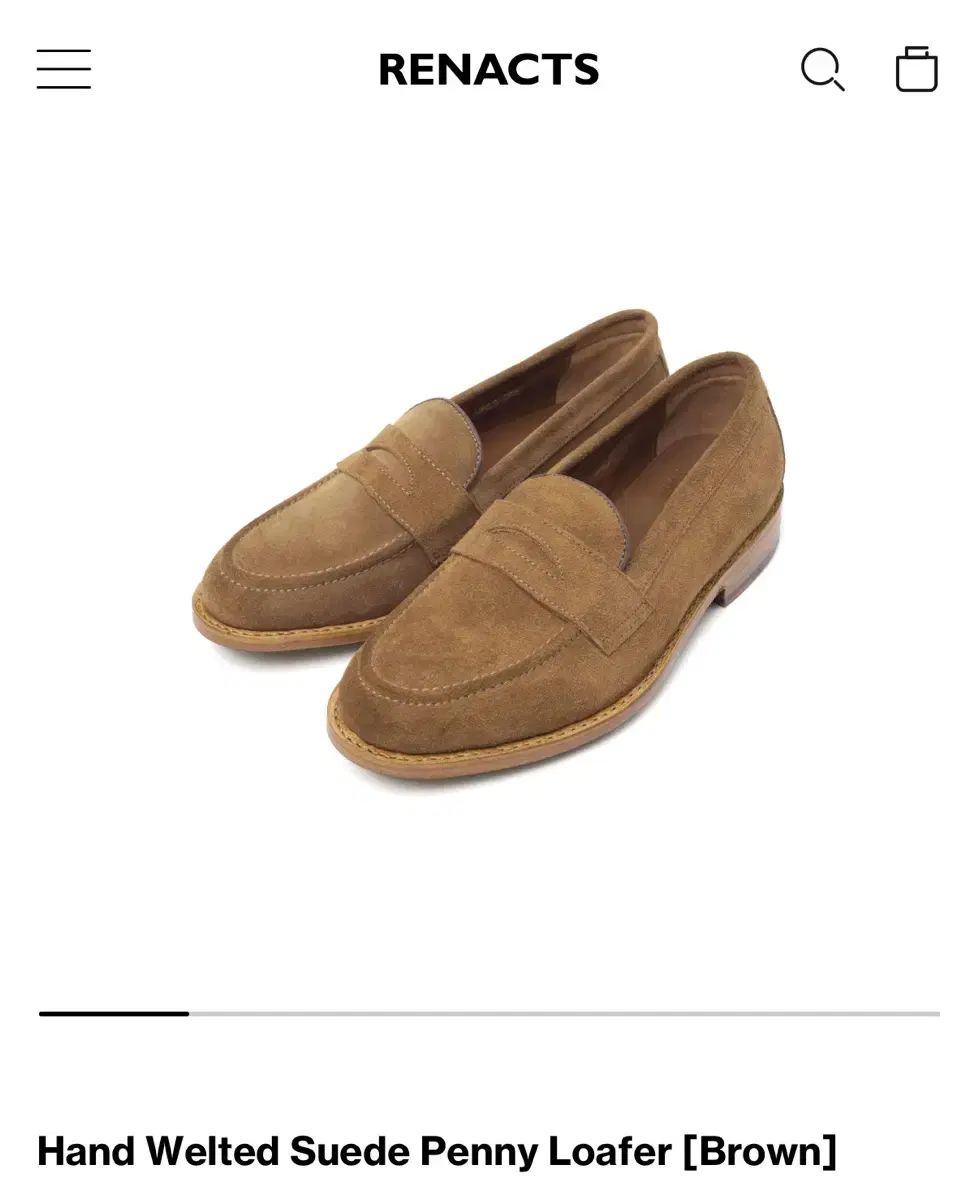 リーネック スウェード ペニーローファー 270 9