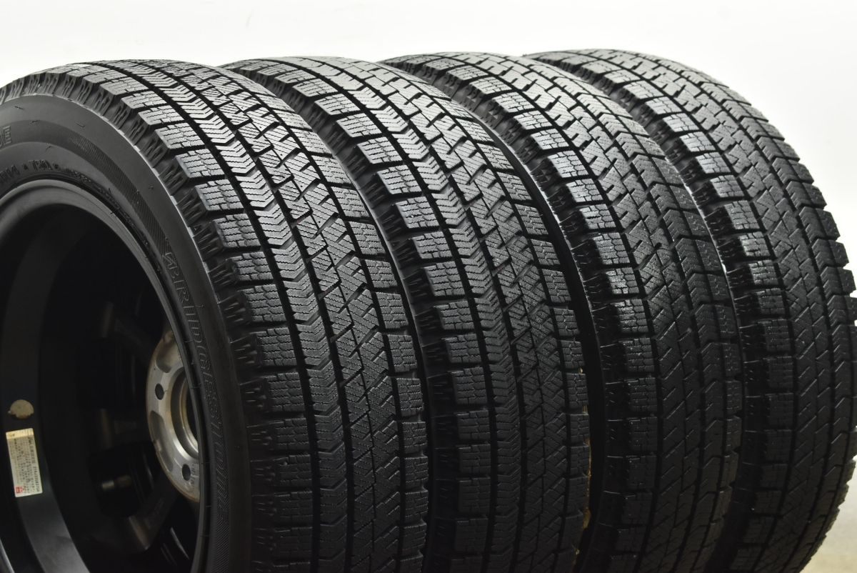  バリ溝 DOS 14 in 4 5 J 45 PCD 100 ブリヂストン ブリザック VRX 2 155 65 R ワゴンR アルト タント ムーヴ N BOX ONEEN WGN 14インチ タイヤ ホイールセット