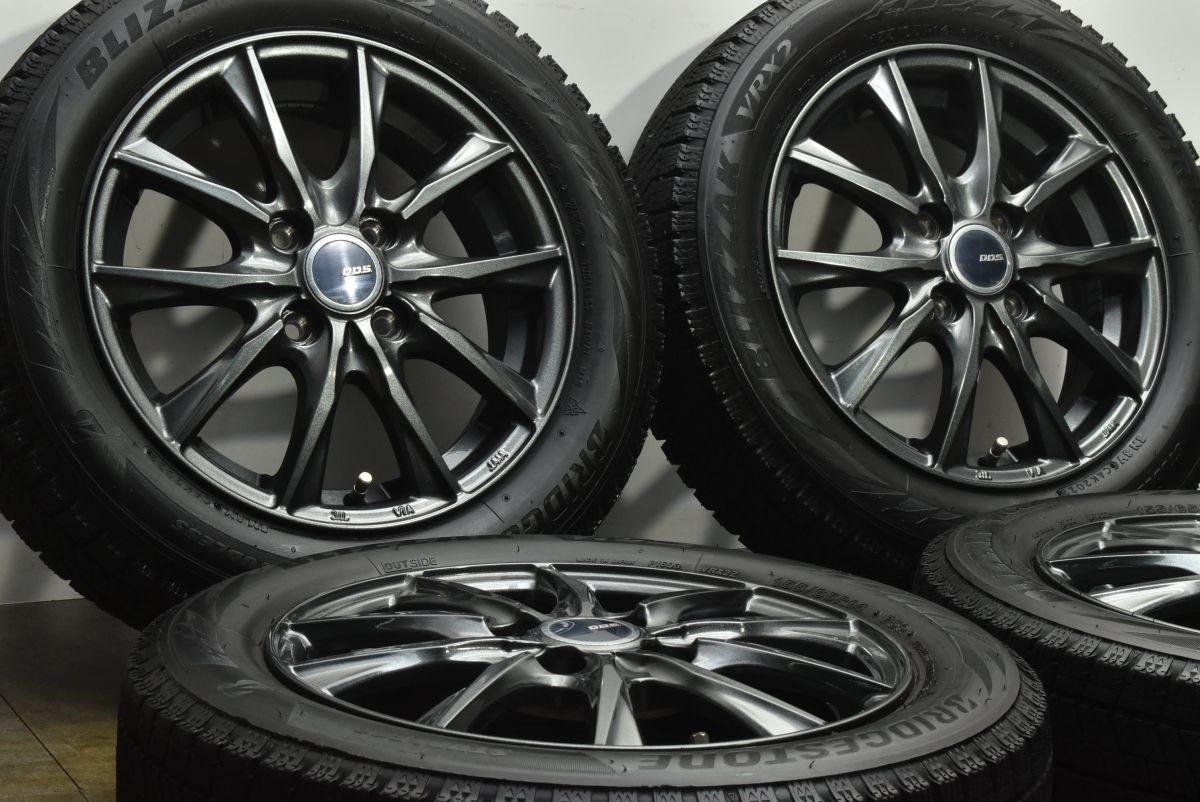 バリ溝 DOS 14 in 4 5 J 45 PCD 100 ブリヂストン ブリザック VRX 2 155 65 R ワゴンR アルト タント ムーヴ N BOX ONEEN WGN