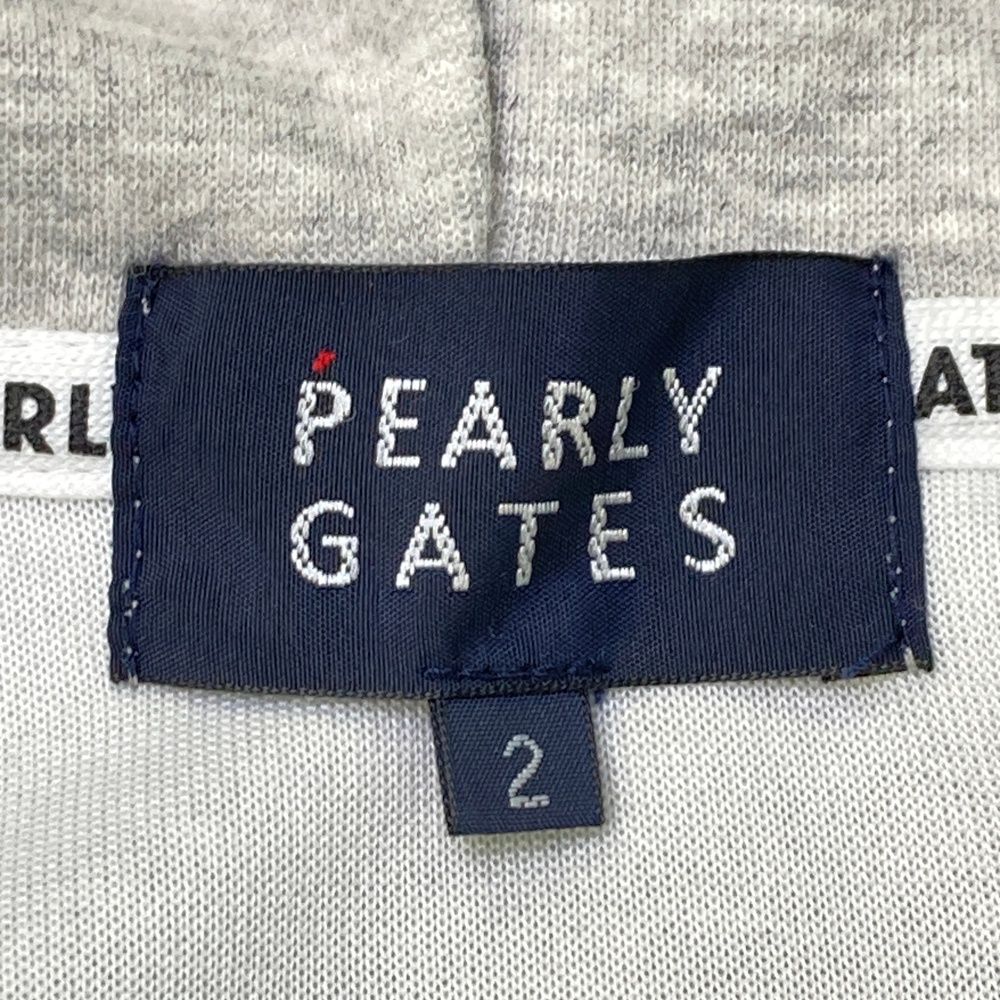 サイズ：2 PEARLY GATES パーリーゲイツ 2025年 ジップパーカー グレー