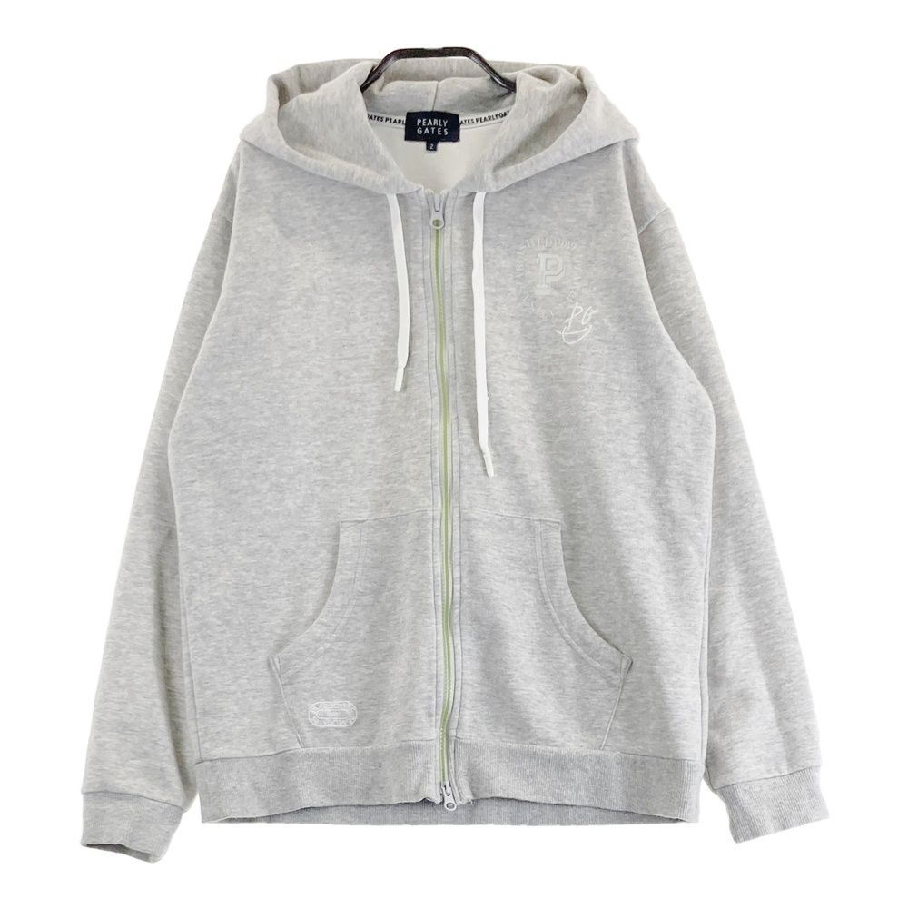 サイズ：2 PEARLY GATES パーリーゲイツ 2025年 ジップパーカー グレー