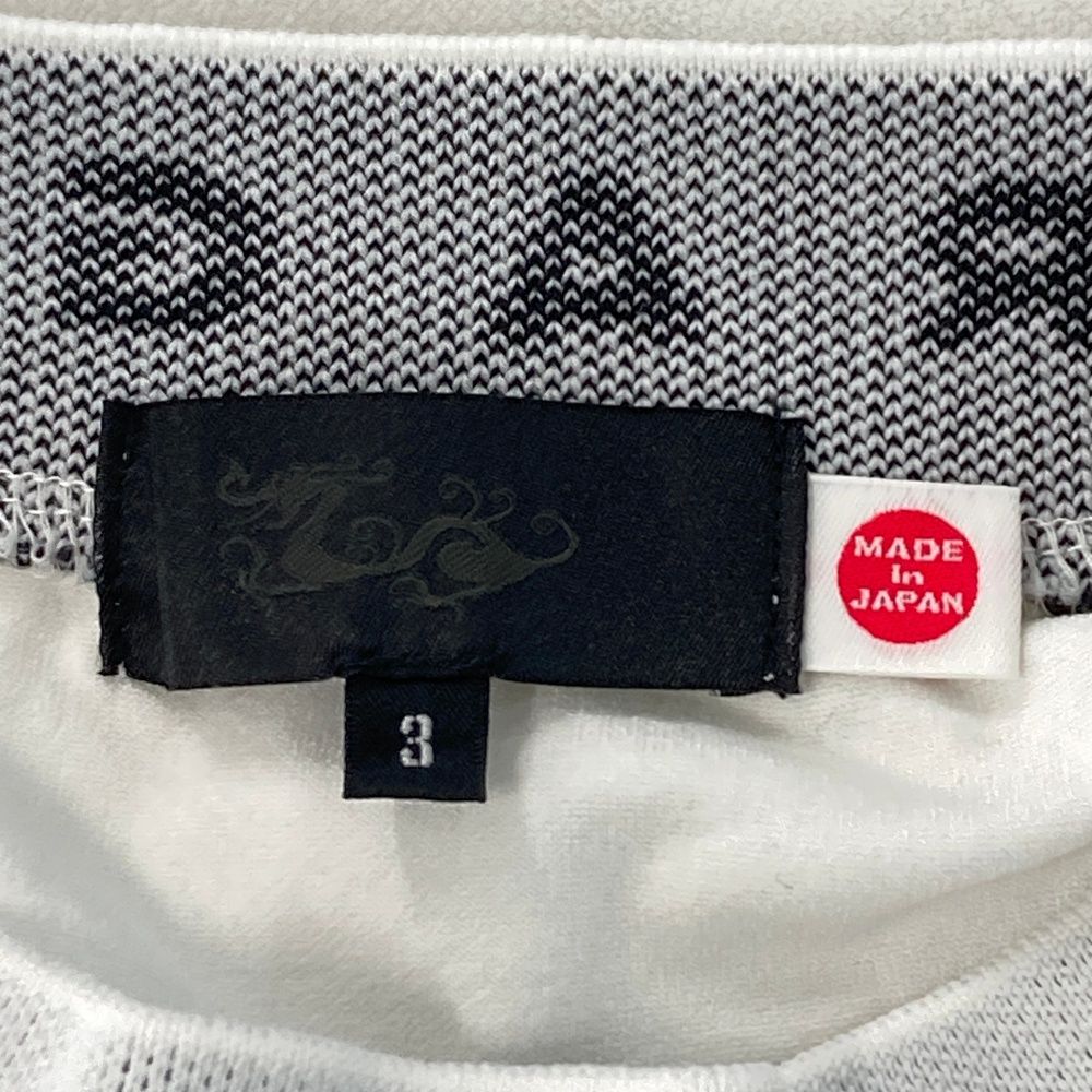 サイズ：3 DANCE WITH DRAGON ダンスウィズドラゴン 長袖モックネックT