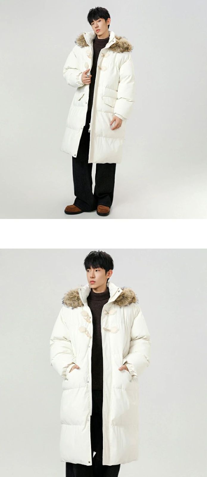 フード付き カジュアルコート