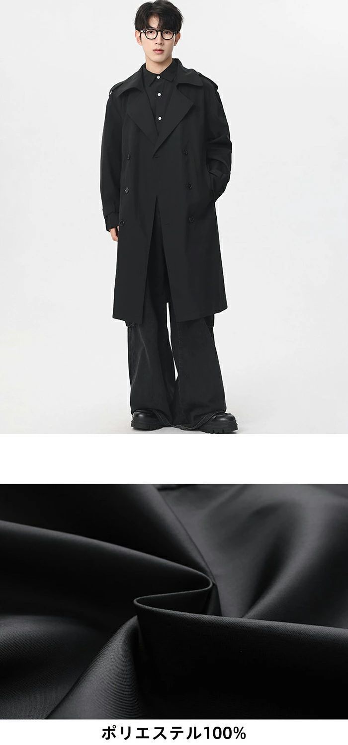 トレンチコート ロングコート メンズコート チェスターコート 秋冬アウター 快適 保温 防風 ダブルブレスト アウター Pコート 男性用 ハン