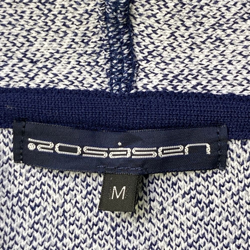 サイズ：M ROSASEN ロサーセン ジップ ニットジャケット ネイビー系