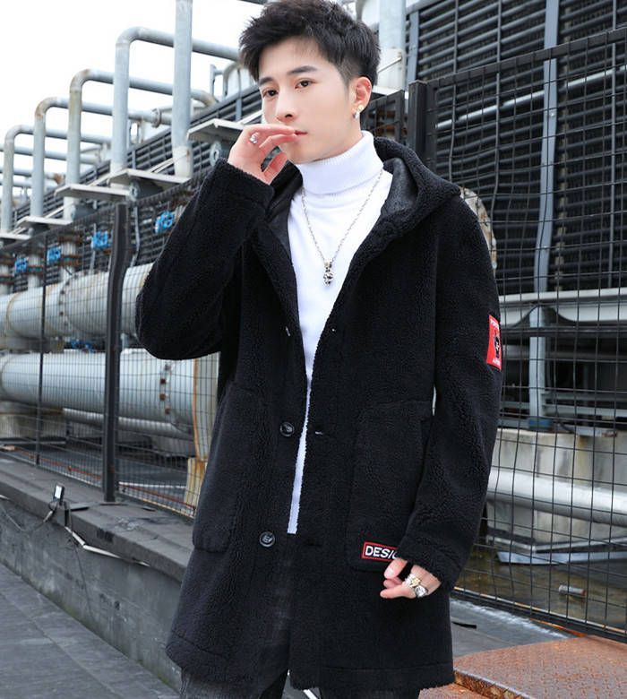 ムートンコート 裏ボア ミドル丈コート メンズコート 厚地 カジュアルコート 裏起毛 暖かい 防寒 冬 ブルゾン アウターファッション M-3 XL