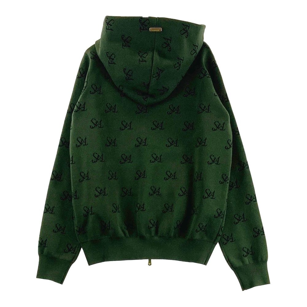 サイズ M ST ANDREWS セントアンドリュース ニットパーカー グリーン系 ゴルフウェア レディース ストスト