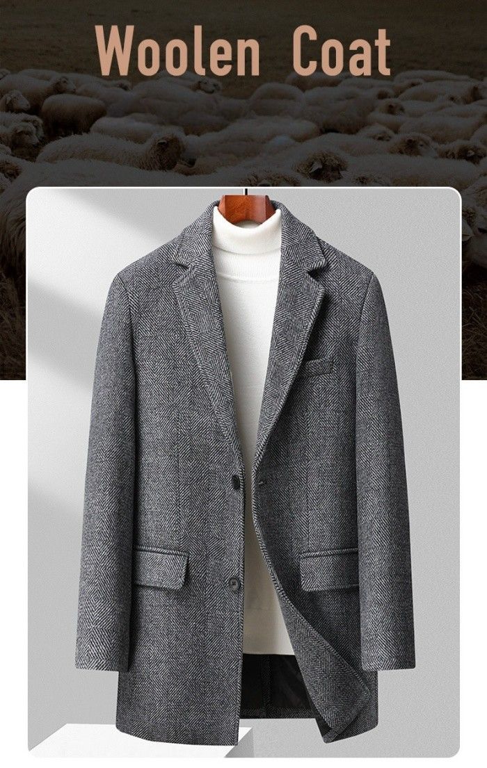 中綿入り コート メンズ チェスターコート ウール混 メルトンコート チェック柄 ダッフルコート テーラード ミドル丈コート ビジネスコート