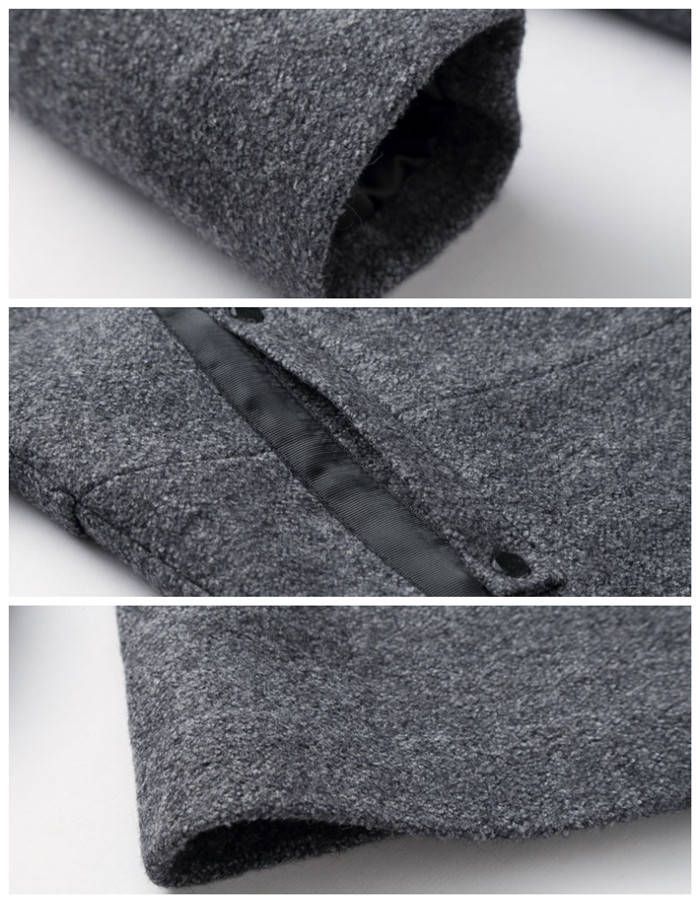 ミドル丈 フード付きコート