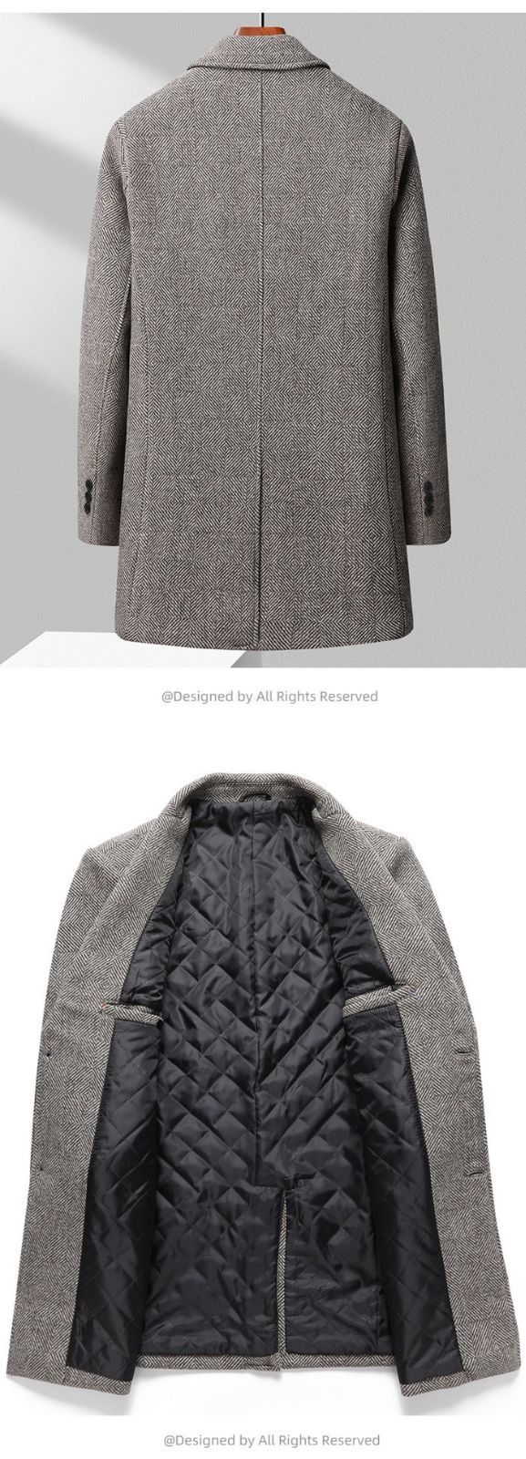 チェスターコート ウール混