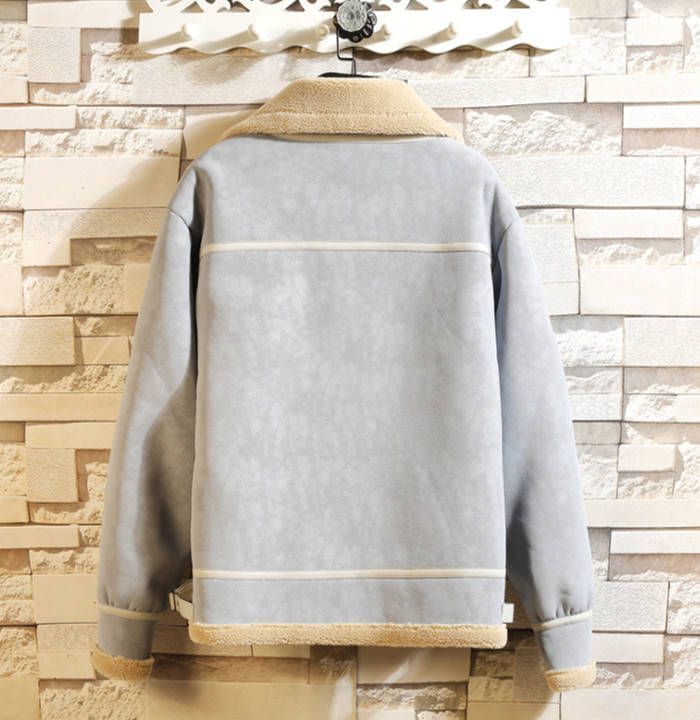  ムートンジャケット 裏ボア ショートコート メンズジャケット スタンドカラージャケット 立ち襟 ライダースジャケット 厚地 カジュアルジャ コート ジャケット ファッション