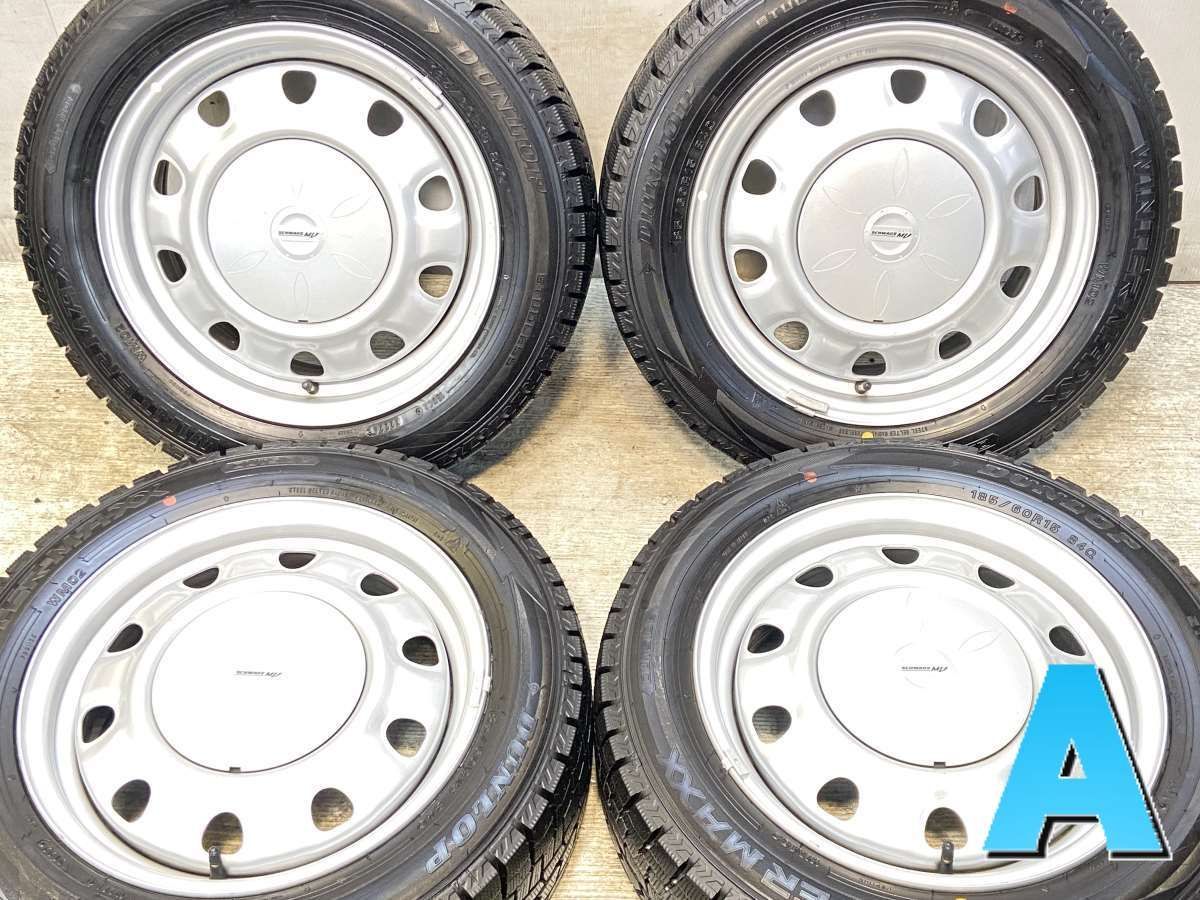 185/60R15 ダンロップ ウィンターマックス WM02 SCHWARZ MV 15x6.0 100